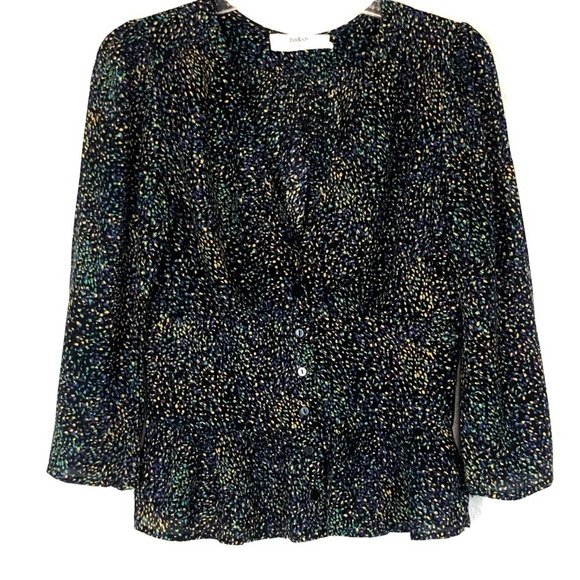 ba&sh Black Multicolor Blouse - Picture 2 of 11